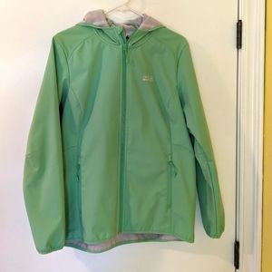 Jack Wolfskin soft shell zip up jacket